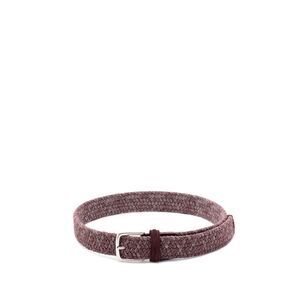 Anderson's Men Woven Belt With Suede Details